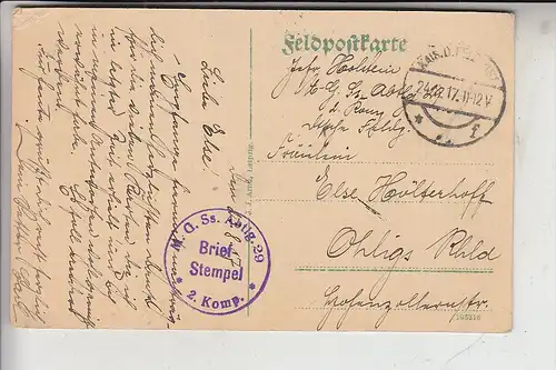 F 62240 SELLES, L'Egliose - Kirche,1917, Deutsche Feldpost Machinengewehr Scharfschützen Abt.
