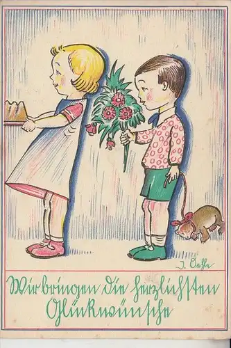 KINDER, Künstler-Karte, Josef Oehle, Köln