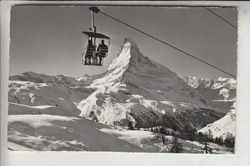 CH 3920 ZERMATT VS, Sesselbahn Sonnegg, 1959