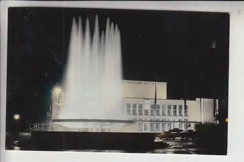 Ch 6000 LUZERN LU, Wagenbachbrunnen bei Nacht,  Bahnpoststempel / Ambulant / TPO - 16.VI.62, Zug 3370