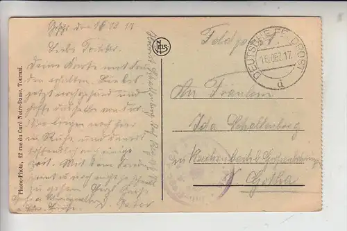 F 59000 LILLE, La rue Nationale, 1917, 1.Weltkrieg, Deutsche Feldpost