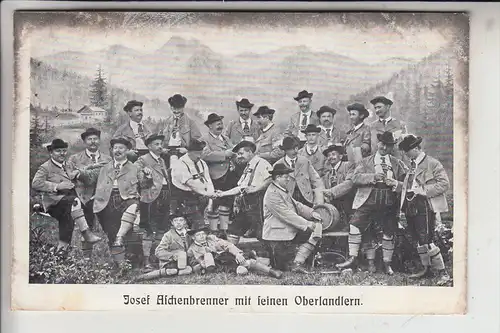 8500 NÜRNBERG, Josef Aschenbrenner mit seinen Oberlandlern, 1907,  Trachten 7 Bier