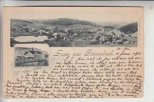 0-6316 STÜTZERBACH, Hotel zur Tanne, 1901