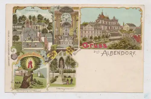 NIEDER-SCHLESIEN - ALBENDORF / WAMBIERZYCE (Glatz), Lithographie, 5 Ansichten