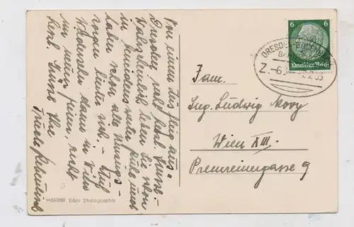 0-8000 DRESDEN, Oper, Bahnpost DRESDEN - BODENBACH, 1935