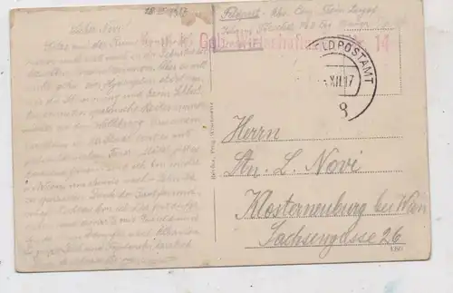 MONTENEGRO - CASTELNUEVO / HERCEG NOVI, Gesamtansicht 1917, österr. Militärpost