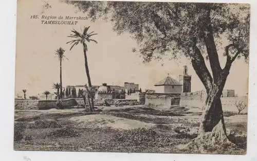 MAROC - TAMESLOUHAT (Marrakech), Dorfansicht