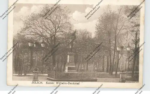 5170 JÜLICH, Kaiser-Wilhelm-Denkmal, 1919, franz. Militärpost