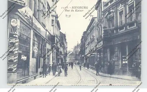5200 SIEGBURG, Kaiserstrasse / Rue du Kaiser, franz. Besatzung, 1925