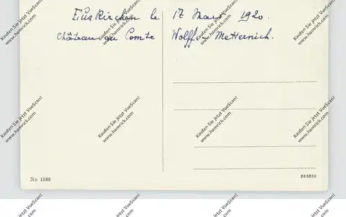 5353 MECHERNICH - SATZVEY, Burg Satzvey, 1920