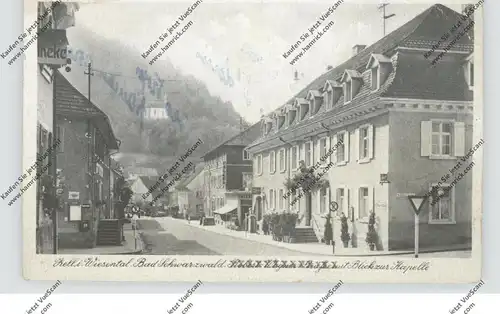 7863 ZELL im Wiesental, Robert-Wagner-Strasse (Gauleiter), Blick zur Kapelle, kl. Druckstelle