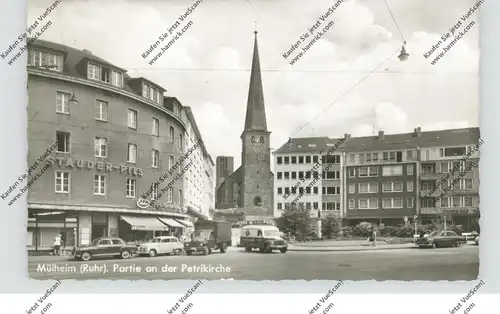 4330 MÜLHEIM / Ruhr, Partie an der Petrikirche, Oldtimer