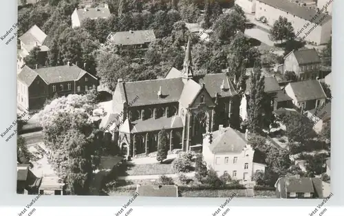 5093 BURSCHEID, katholische Pfarrkirche und Umgebung, Luftaufnahme, 1958