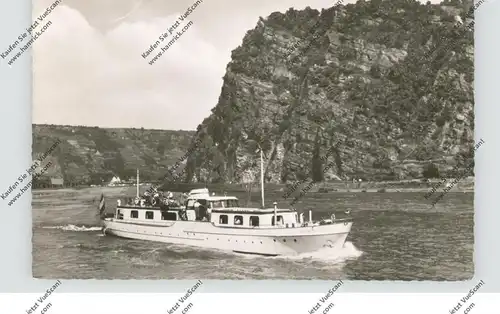 BINNENSCHIFFE - RHEIN, "JAN VAN SCOREL", Reederei Feenstra, an der Loreley, Druckstelle