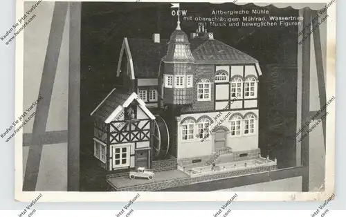 5650 SOLINGEN - DORNAP, Gustav Jettkand, Altbergische Mühle mit Wasserbetrieb, 1933