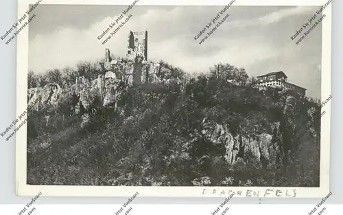 5330 KÖNIGSWINTER, Burg und Hotel-Restaurant auf dem Drachenfels, 1952