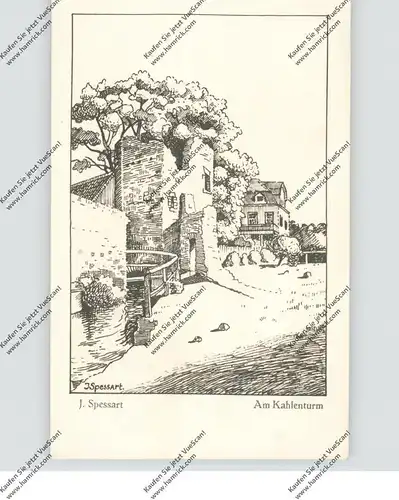 5350 EUSKIRCHEN, Am Kahlenturm, Künstler-Karte J.Spessart, 1920