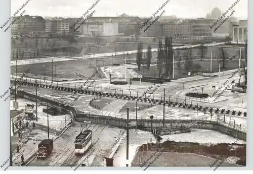 1000 BERLIN, Berliner Mauer, Potsdamer Platz mit verstärkter Mauer, 1962