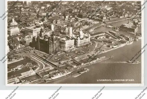 LANCASHIRE - LIVERPOOL, Landing Stage, air shot, 195...