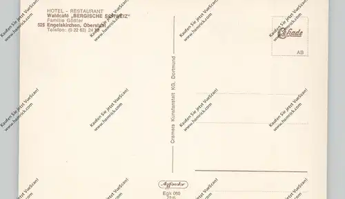 5250 ENGELSKIRCHEN - OBERSTAAT, Waldcafe Bergische Schweiz
