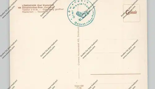 4650 GELSENKIRCHEN - BUER, Löwenpark Graf Westerholt