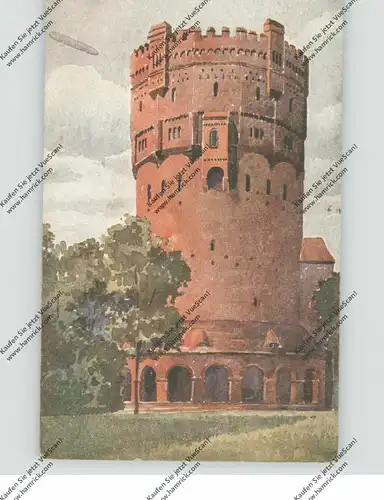 2940 WILHELMSHAVEN, Der neue Wasserturm, Künstler-Karte Seeger, water tower / cahteau d'eau