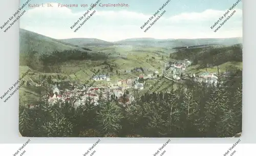 0-5906 RUHLA, Panorama von der Carolinenhöhe