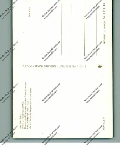 MUSIK - KOMPONISTEN - JOHANN SEBASTIAN BACH