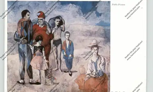 KÜNSTLER - ARTIST - PABLO PICASSO, Gauklerfamilie