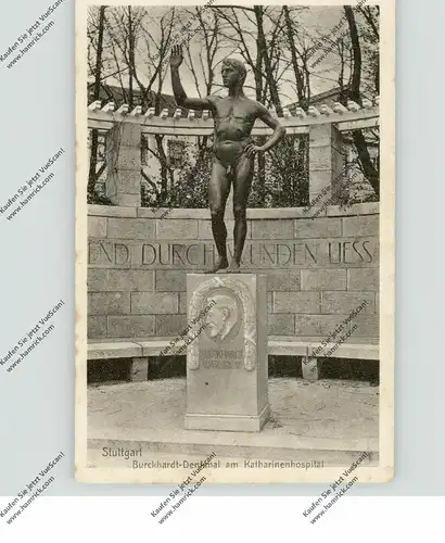 7000 STUTTGART, Burckhardt-Denkmal am Katharinenhospital