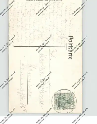 0-4732 BAD FRANKENHAUSEN, Restaurant und Ruine Frankenberg, 1901, Präge-Karte