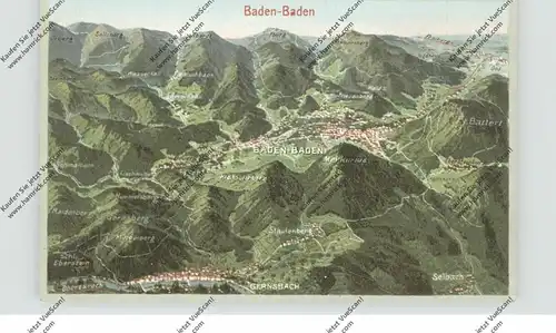 7570 BADEN - BADEN, Panorama-Karte, Ed. Oreli-Zürich