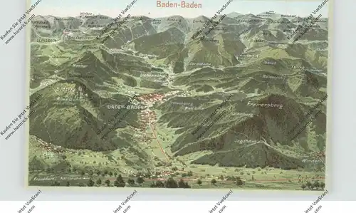 7570 BADEN - BADEN, Panorama-Karte, Ed. Oreli-Zürich