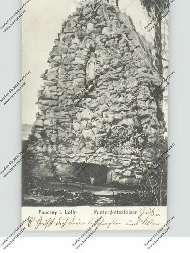 F 57830 FOULCREY / FOLKRINGEN,  Muttergottesfelsen, 1915, deutsche Feldpost
