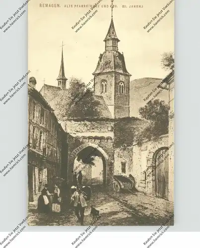 5480 REMAGEN, Alte Pfarrkirche und Tor, XIII. Jahrhundert