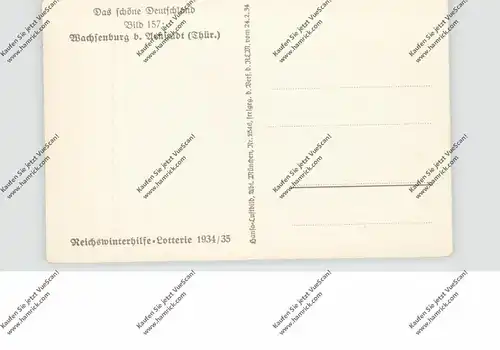 0-5210 ARNSTADT, Wachsenburg, Luftaufnahme, WHW 1934/1935