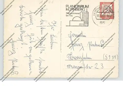 ASTRO - Nürnberg, Werbe-Stempel Planetarium, 1965