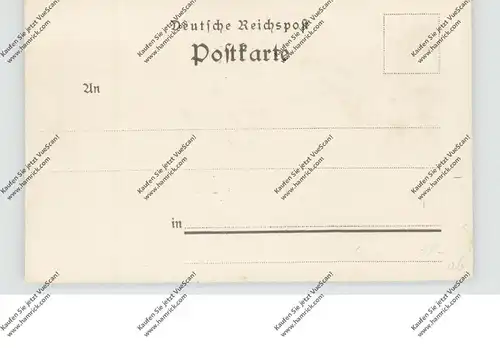 0-6083 BROTTERODE, Lithographie, Hotel zur Post, Ruine der Kirche nach dem Brand am 10.7.1895, Gesamtansicht