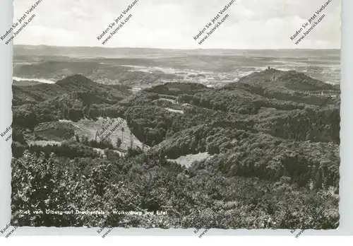 5330 KÖNIGSWINTER - ITTENBACH, Blick vom Oelberg auf Drachenfels, Wolkenburg und Eifel