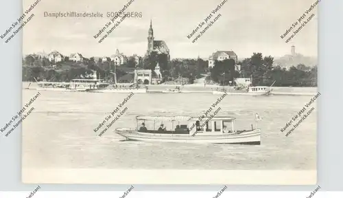 5300 BONN - BAD GODESBERG, Dampfschiffanlagestelle, Binnenschiffe Rhein, 1911