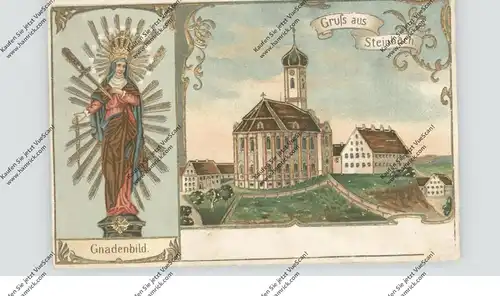 8945 LEGAU - MARIA STEINBACH, Gnadenbild, Kirche, Präge-Karte, kl. Druckstelle