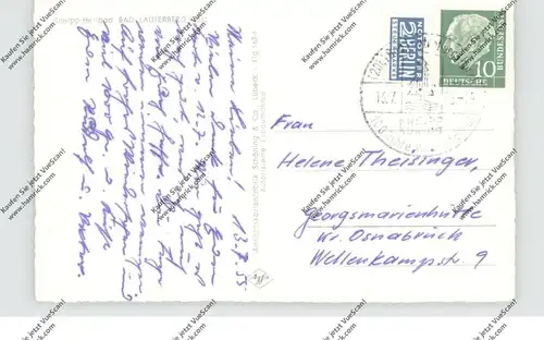 3422 BAD LAUTERBERG, Luftaufnahme 1955