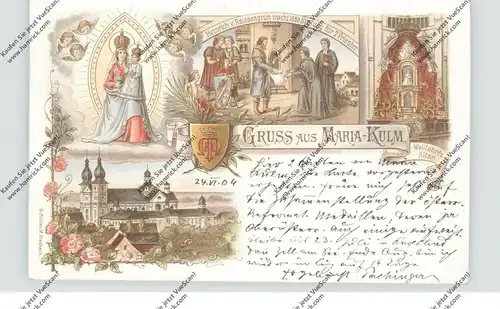 BÖHMEN & MÄHREN - MARIA - KULM / CHLUM SVATE MARI, Lithographie, Heinrich von Reissengrün...