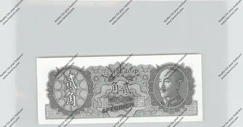 BANKNOTE - CHINA; Pick 395A, Republic Central Bank, Gold Chin Yuan, 20 cents, 1946, SPECIMEN, unc.