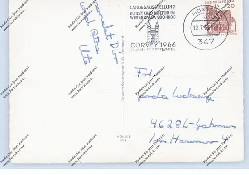 3470 HÖXTER, Mehrbild-AK, Werbe-Stempel Landesausstellung 1966