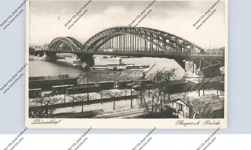 4000 DÜSSELDORF, Skagerrak Brücke (Oberkasseler Brücke), 1934