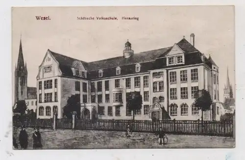4230 WESEL, Städtische Volksschule, Hansaring, 1920