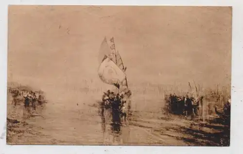 KÜNSTLER - ARTIST - J.M.W. TURNER, "The "Sun of Venice" going to Sea, 1910