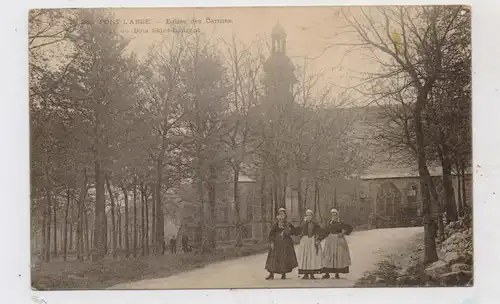 F 29120 PONT L'ABBE, Eglise des Carmes, Vue du Bois Saint-Laurent