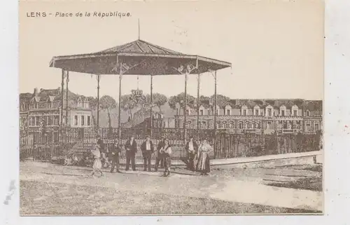 F 62300 LENS, Place de la Republique, Kiosque